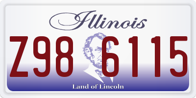 IL license plate Z986115