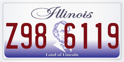 IL license plate Z986119