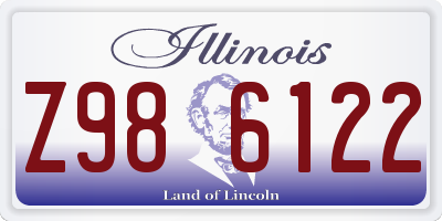 IL license plate Z986122