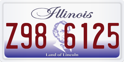 IL license plate Z986125