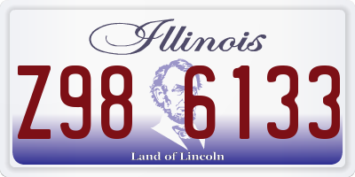 IL license plate Z986133