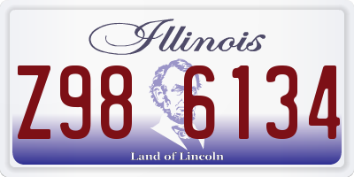 IL license plate Z986134
