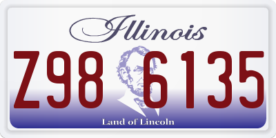 IL license plate Z986135