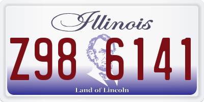 IL license plate Z986141