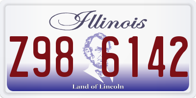 IL license plate Z986142