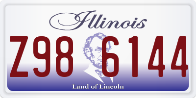 IL license plate Z986144