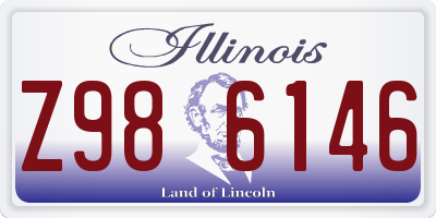 IL license plate Z986146