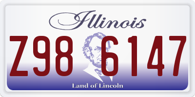 IL license plate Z986147