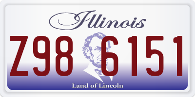 IL license plate Z986151