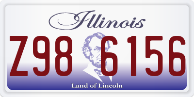 IL license plate Z986156