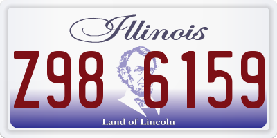 IL license plate Z986159