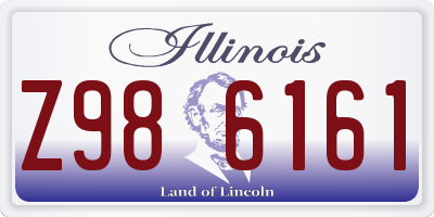 IL license plate Z986161
