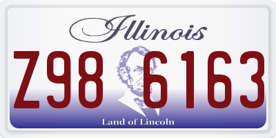 IL license plate Z986163