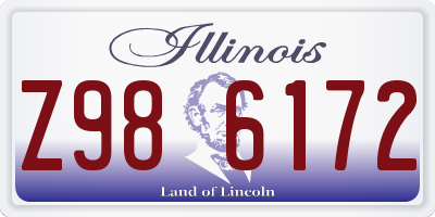 IL license plate Z986172