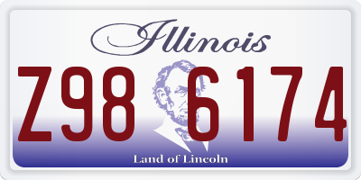 IL license plate Z986174