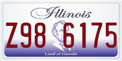 IL license plate Z986175