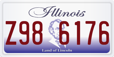 IL license plate Z986176