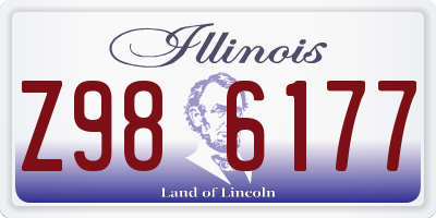 IL license plate Z986177