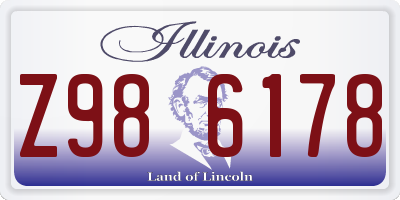 IL license plate Z986178