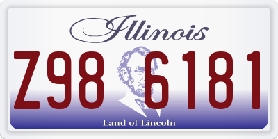 IL license plate Z986181
