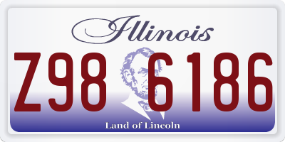 IL license plate Z986186