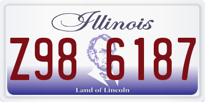 IL license plate Z986187