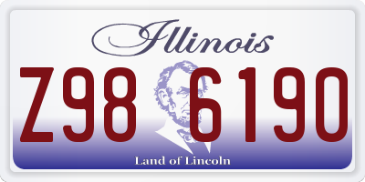 IL license plate Z986190