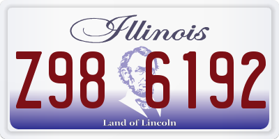 IL license plate Z986192