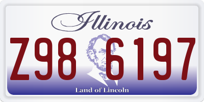 IL license plate Z986197