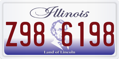 IL license plate Z986198