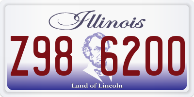 IL license plate Z986200