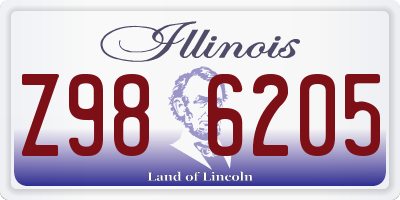 IL license plate Z986205