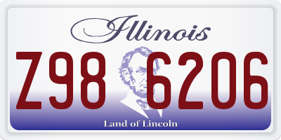 IL license plate Z986206