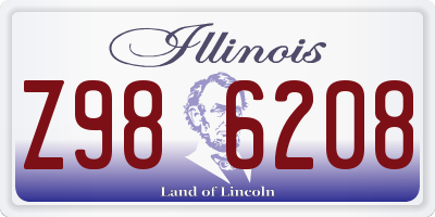 IL license plate Z986208