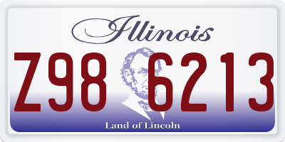IL license plate Z986213