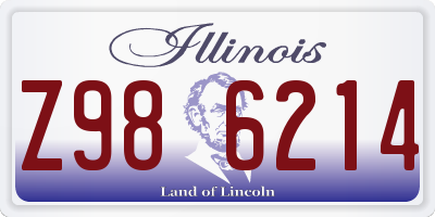 IL license plate Z986214