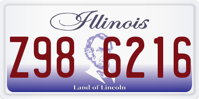 IL license plate Z986216