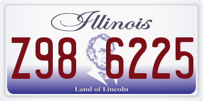 IL license plate Z986225
