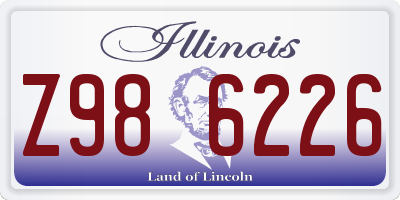 IL license plate Z986226