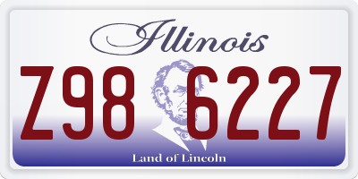 IL license plate Z986227