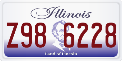 IL license plate Z986228