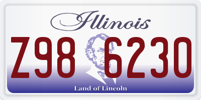 IL license plate Z986230