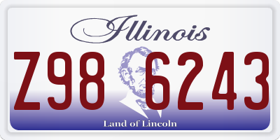 IL license plate Z986243