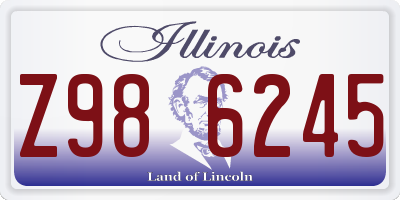 IL license plate Z986245
