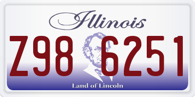 IL license plate Z986251