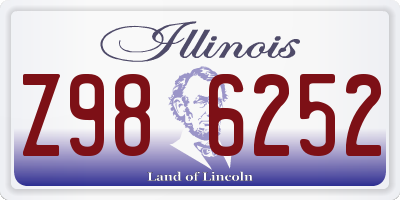 IL license plate Z986252