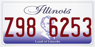 IL license plate Z986253