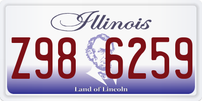 IL license plate Z986259