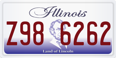 IL license plate Z986262