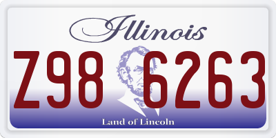 IL license plate Z986263